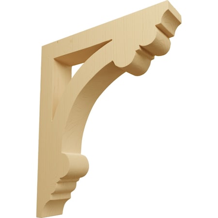 Ekena Millwork 1 1/2"W x 7 1/2"D x 9"H Small Ellis Wood Corbel, Alder CORW02X08X09ELAL